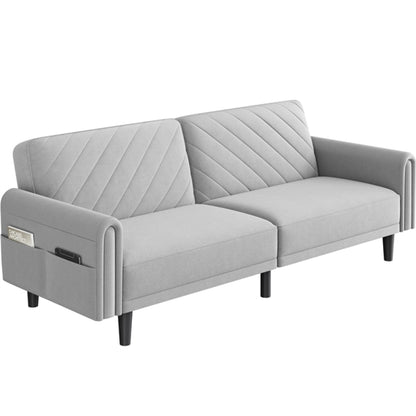 Convertible Sofa Bed Fabric 3-Seater Sofa Bed