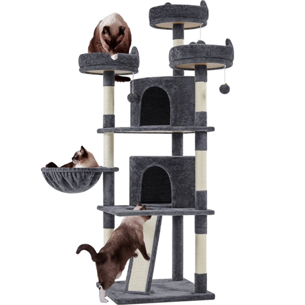 Large Cat Tree Big Cat House Plush Cat Tower