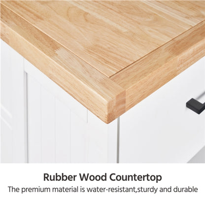 Rolling Kitchen Island Trolley Modern Storage Cabinet