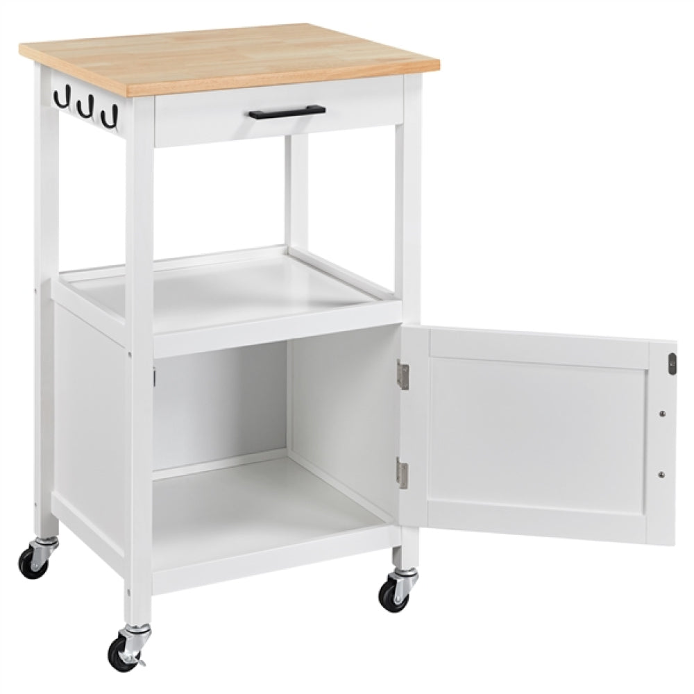 Kitchen Island Cart Storage Rolling Kitchen Cart W/Wheels