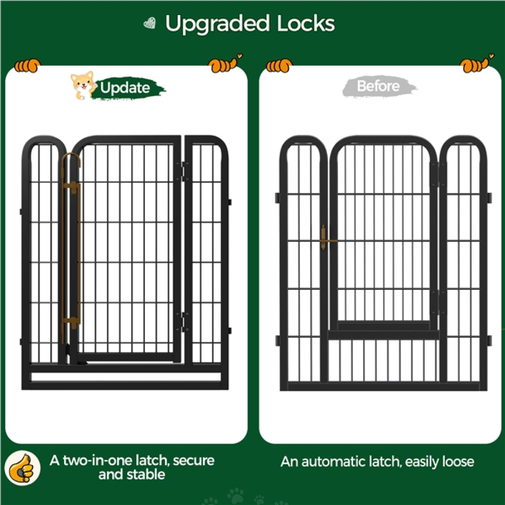8 Panels Dog Playpen Dog Pen