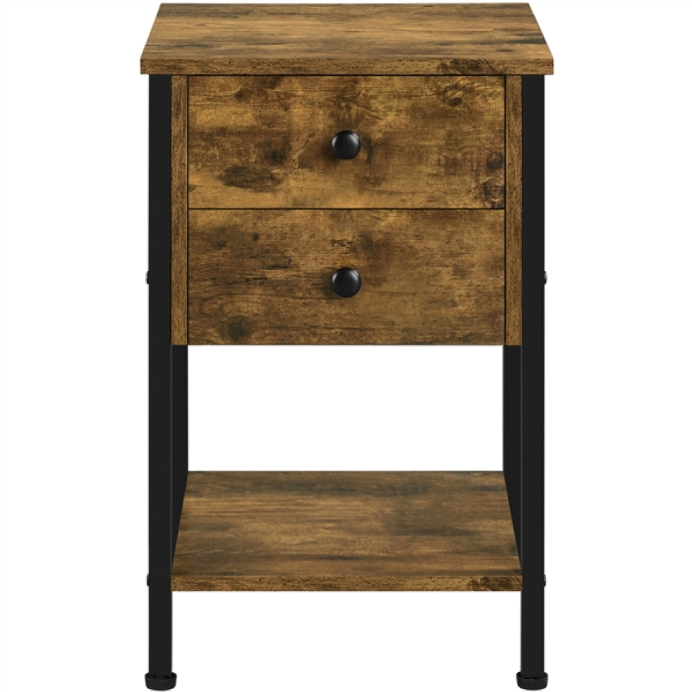 2-Drawer Side Table End Table Nightstand