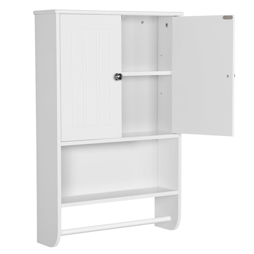 Bathroom Wall Cabinet with Towel Bar Wall Mount Organizer