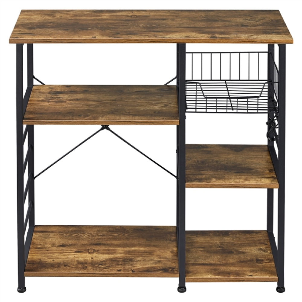 Vintage Kitchen Island Baker's Rack Utility Microwave Stand