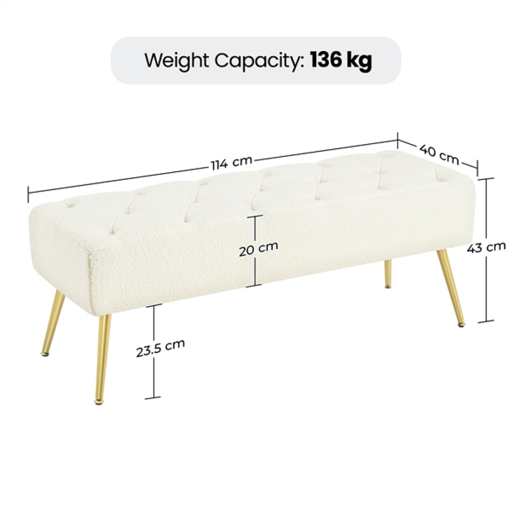 Upholstered Bedroom Benches Footrest Stool Ottoman Footstool Bench