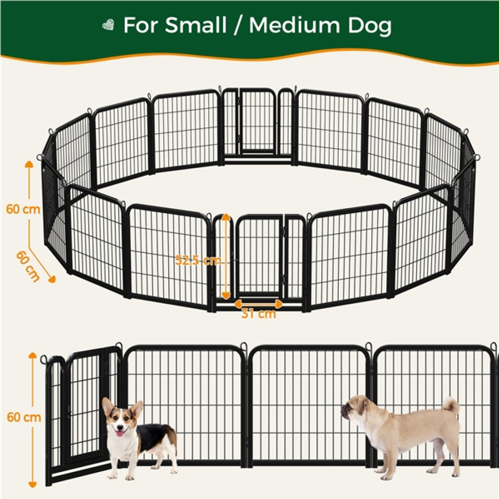 16pcs Dog Pen Pet Barrier Fence