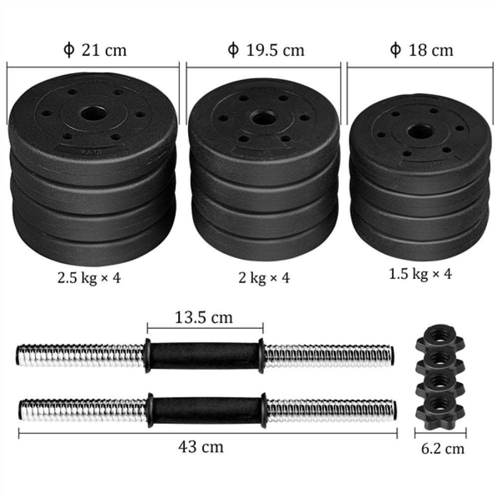 25kg Adjustable Dumbbell Set