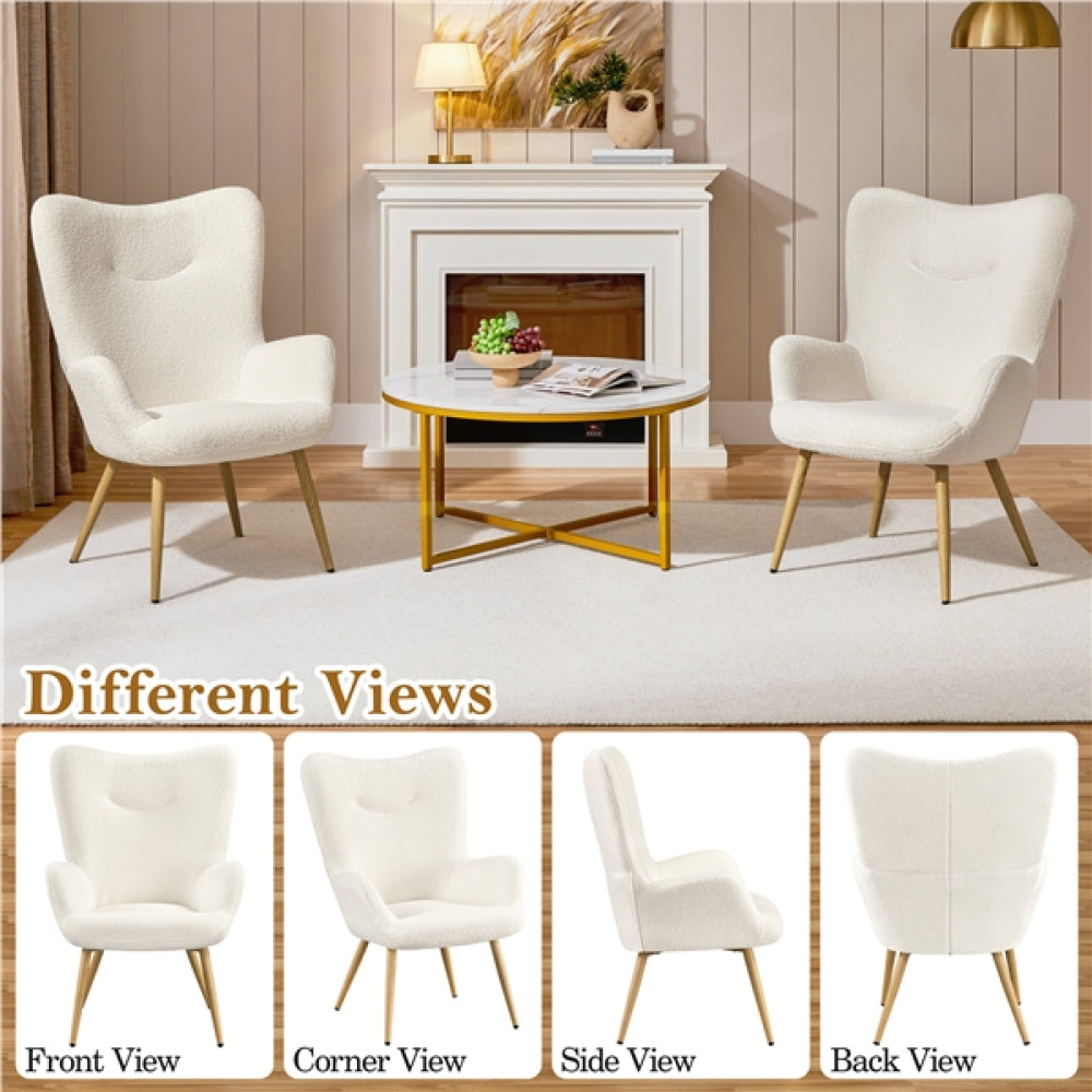 Boucle Accent Chair Armchair