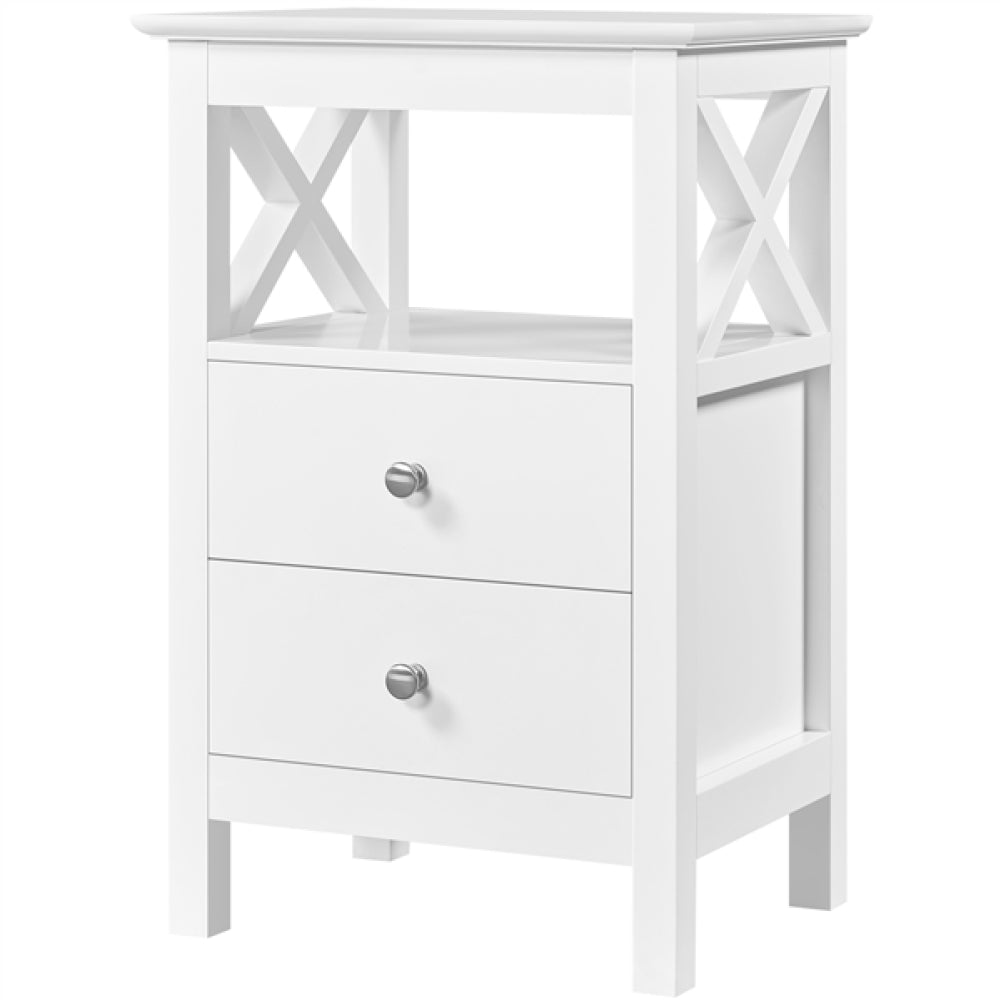 2x Side Table Nightstand End Table