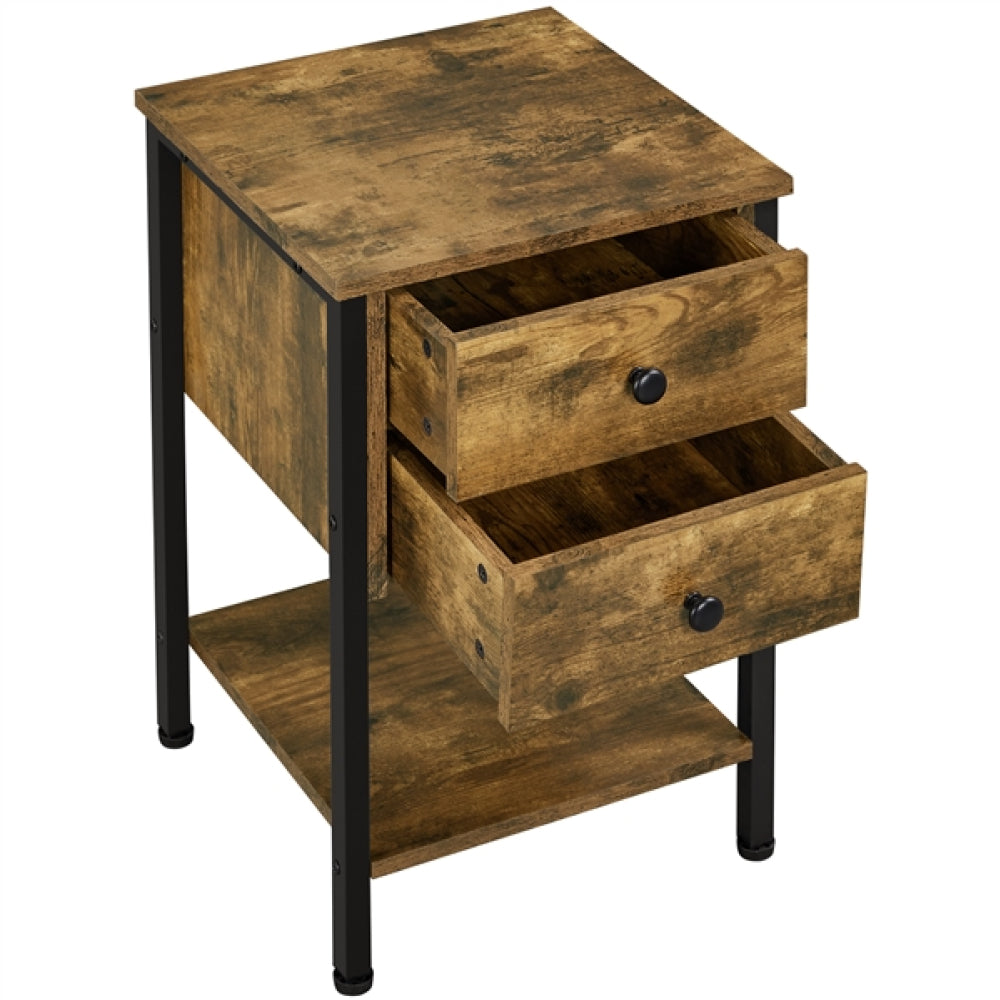 1 Pair Side Table End Table Nightstand Bedside Table