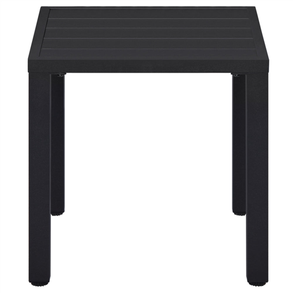 Outdoor Small Metal Square Side Table Garden Coffee End Table