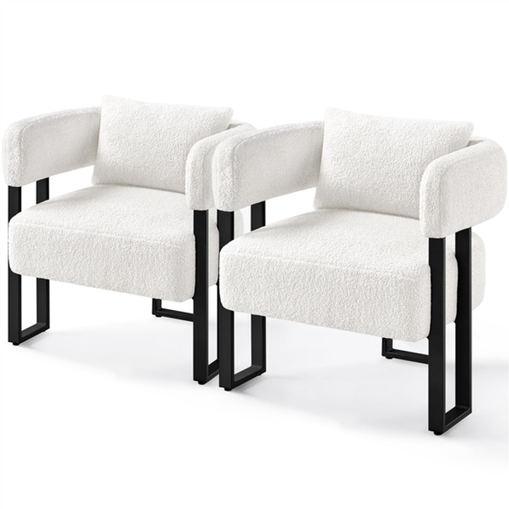 2pcs Accent Chair Armchair