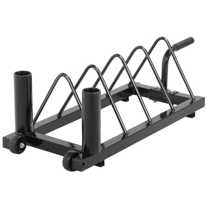 Horizontal Bumper Plate Rack Strength Fitness Rack Plate Holder