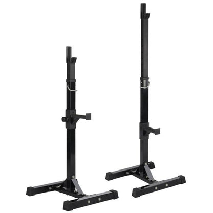 Pair of Adjustable Squat Rack Standard 45-70 Inch Solid Steel Squat Stand