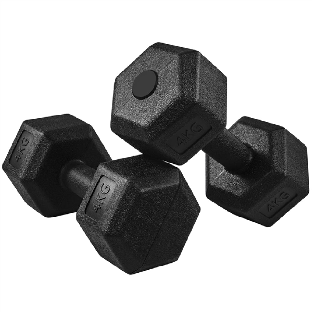 2x4kg (Sold in Pair) Hex Dumbbells Set