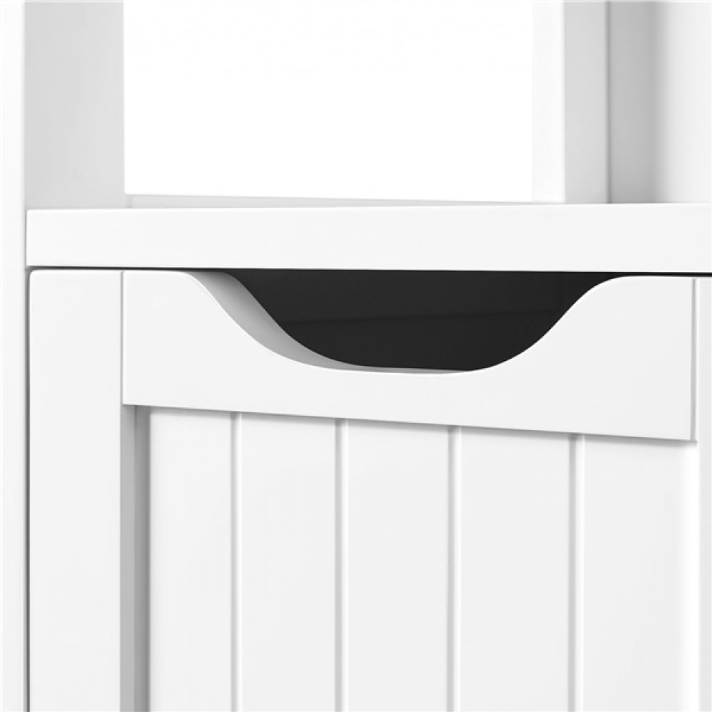 Bathroom Floor Cabinet MDF Wooden Storage Organizer w/ Drawers