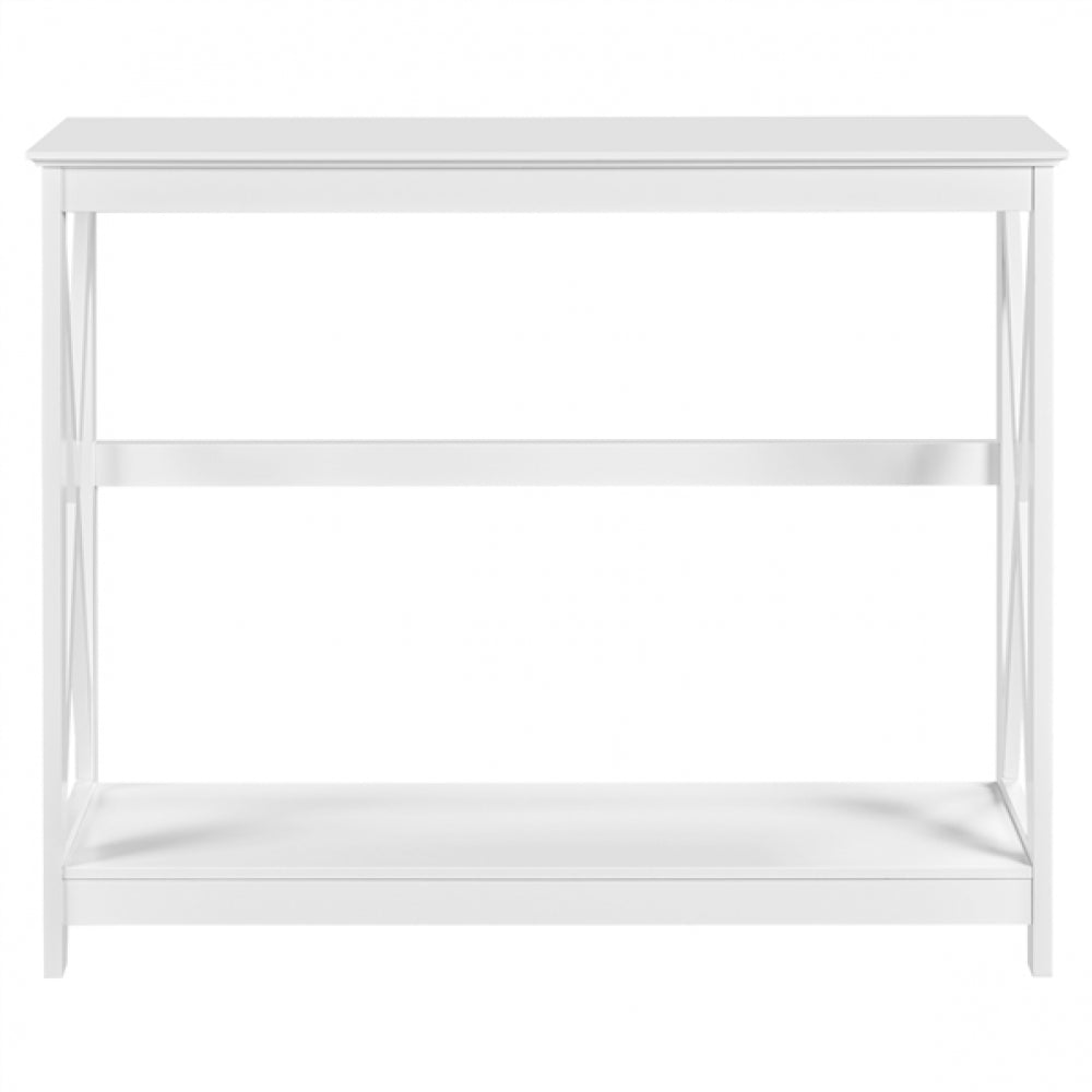 2-Tier X-Design Console Table  Industrial Side Console Table End Table