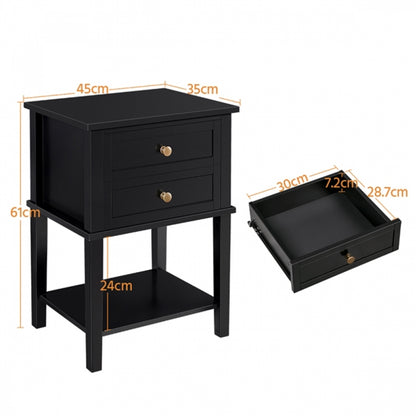 2pcs Nightstand Side Table End Table