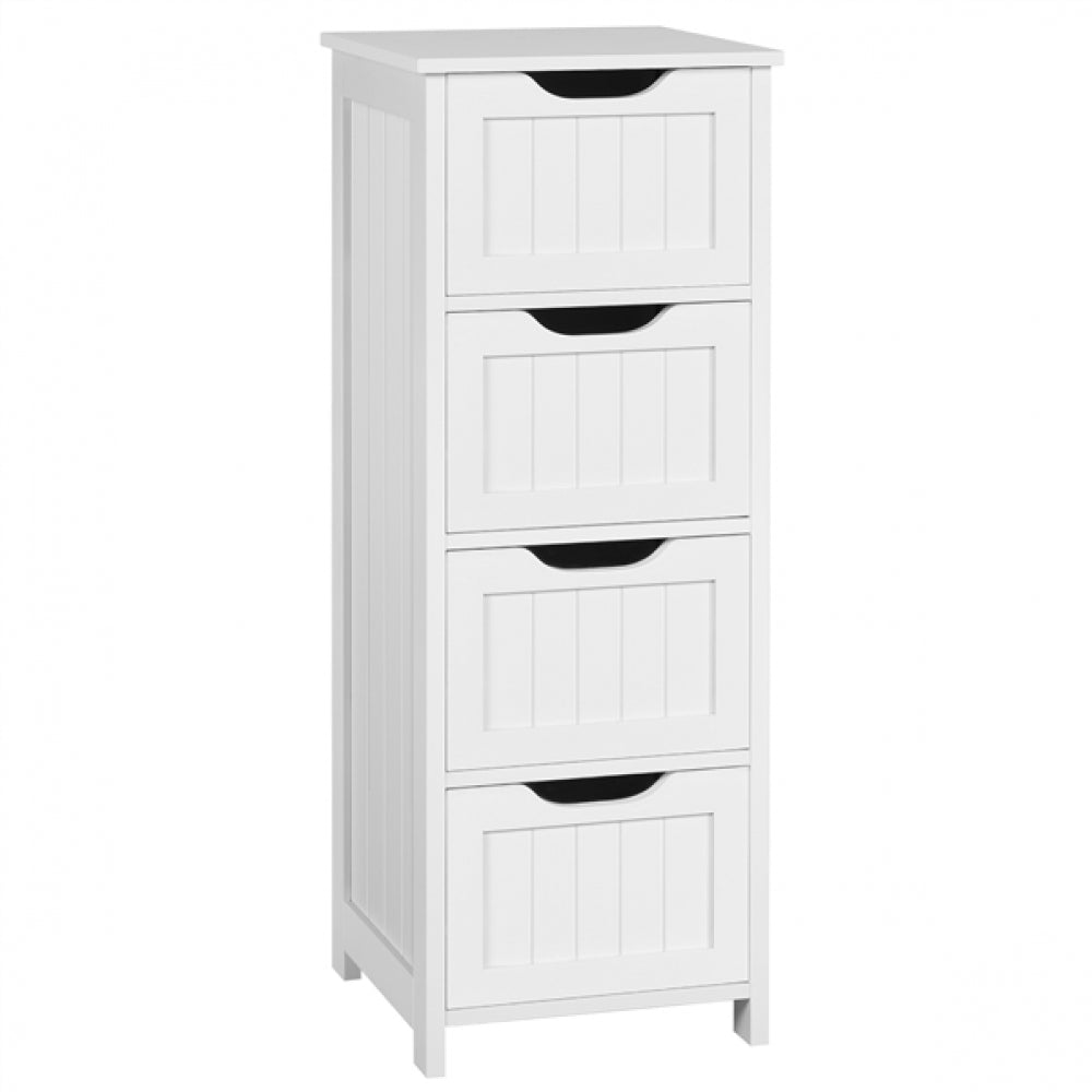 Bathroom Floor Cabinet Wooden Side Storage Organizer