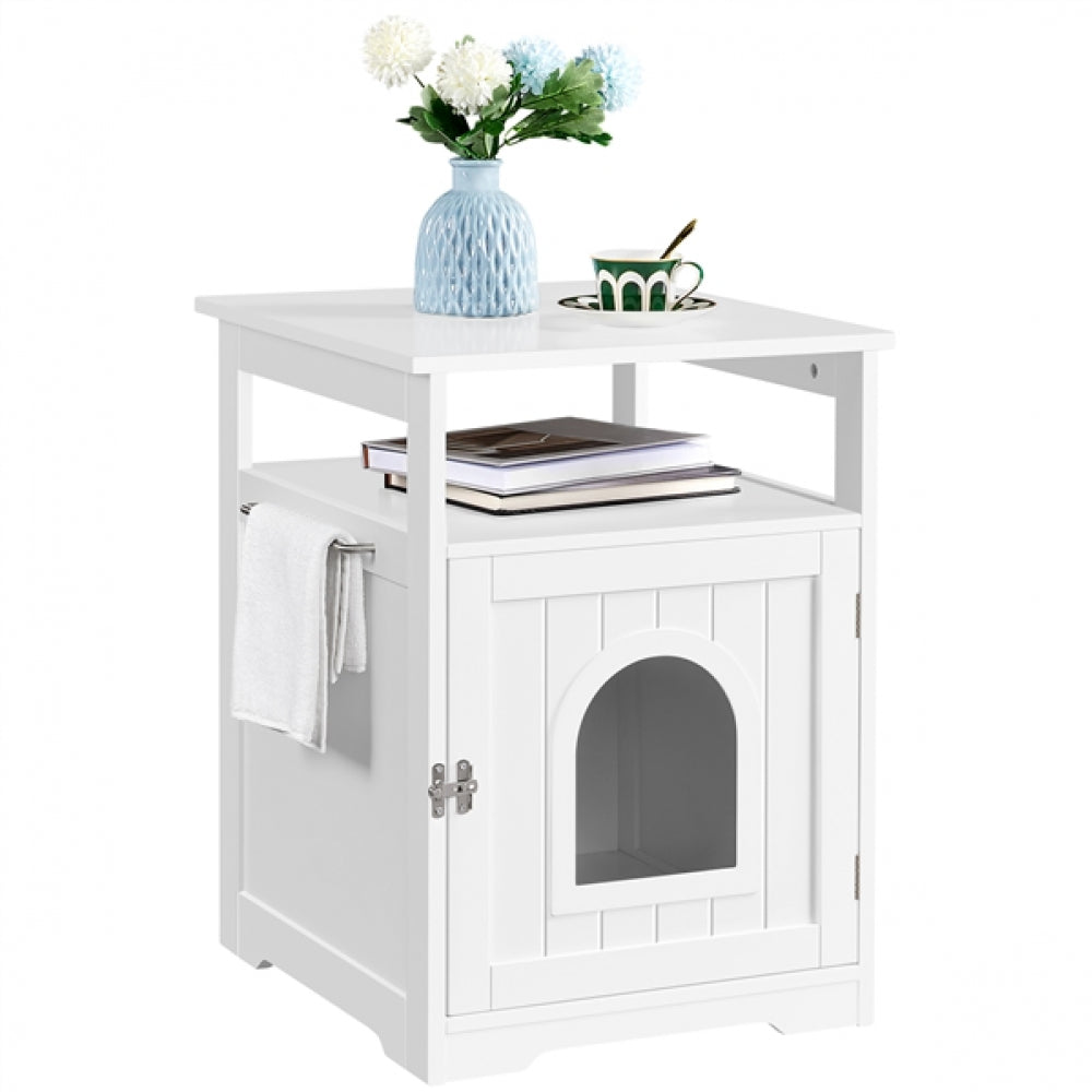 End Table for Pet House Pet Crate Indoor Cat Litter Box