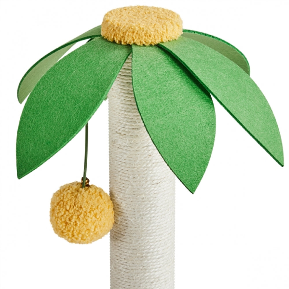 Coconut Palm Cat Tree Cat Scratching Post with Natural Sisal Rope