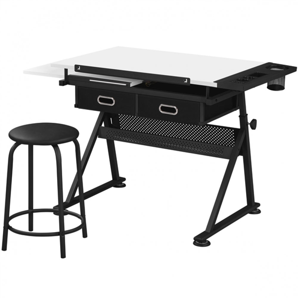 Drawing Table And Stool Set All-in-One Drawing Table