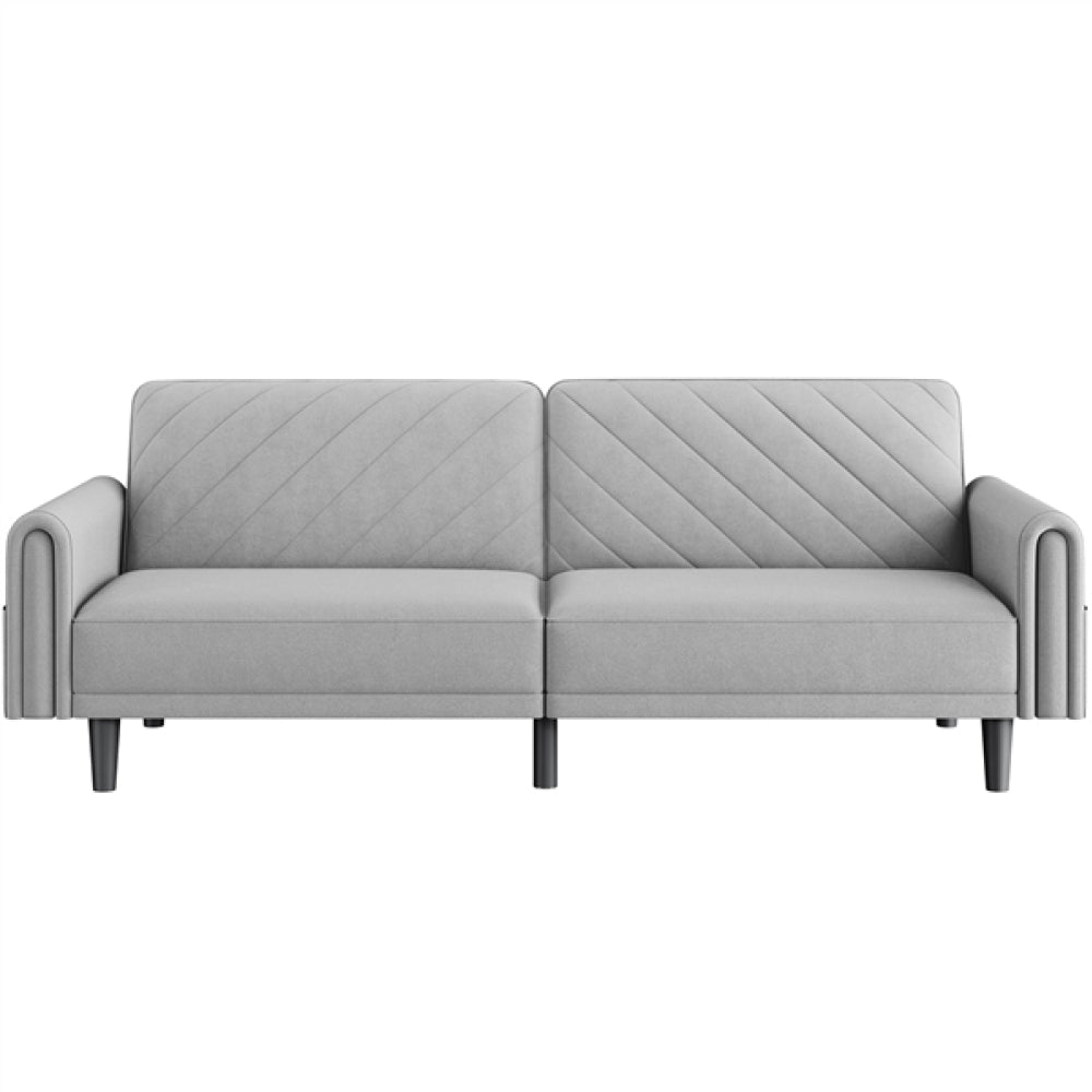 Convertible Sofa Bed Fabric 3-Seater Sofa Bed