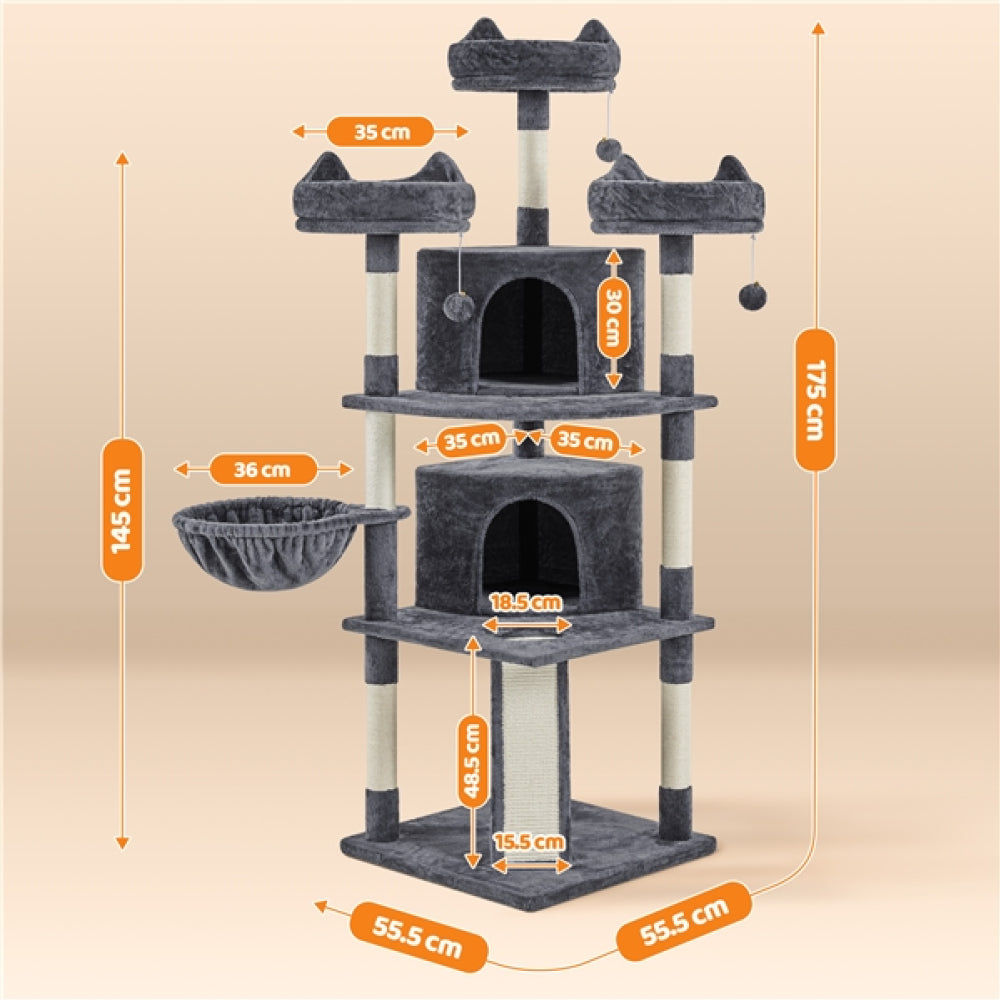 Large Cat Tree Big Cat House Plush Cat Tower