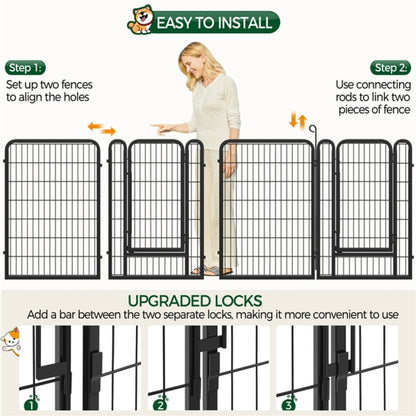 24 Panels Heavy Duty Dog Playpen