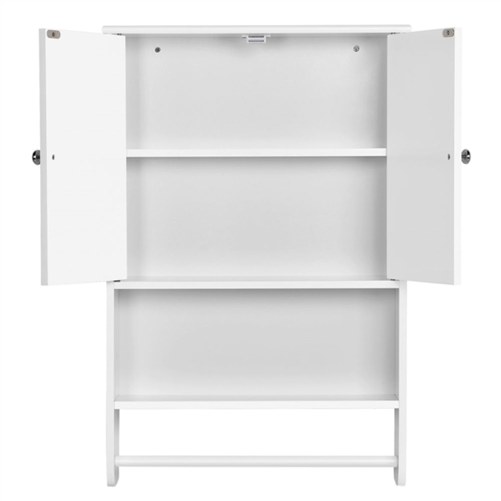 Bathroom Wall Cabinet with Towel Bar Wall Mount Organizer