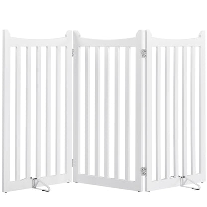 Indoor Pet Barrier for Doorway Dog Pen Wooden Pet Gate