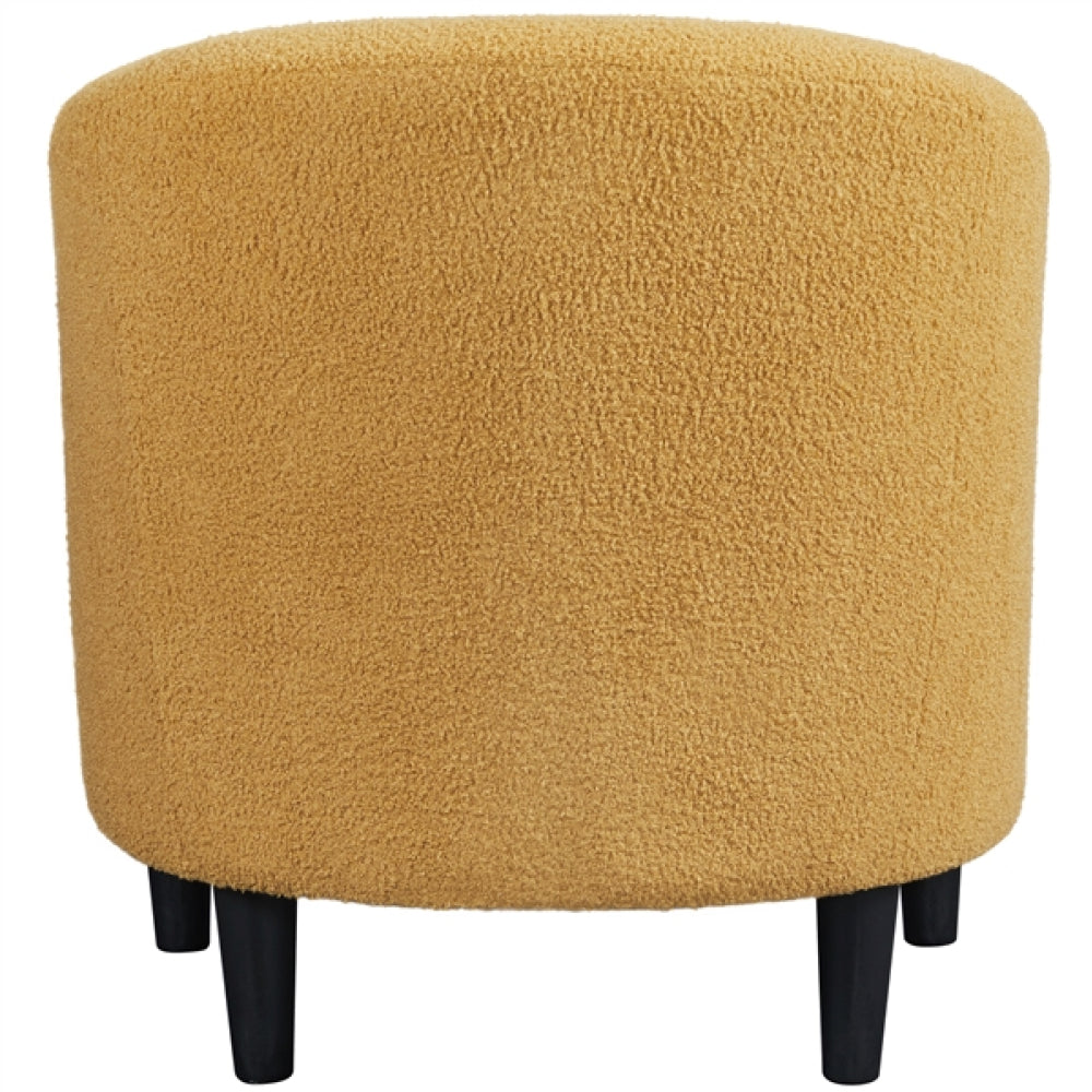 Boucle Club Chair Accent Barrel Chair Tub Chair