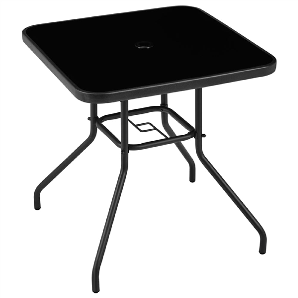 28″ Square Patio Bistro Table with Umbrella Hole