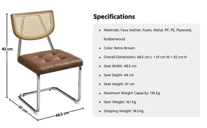 4PCS Mid-Century Modern Dining Chairs