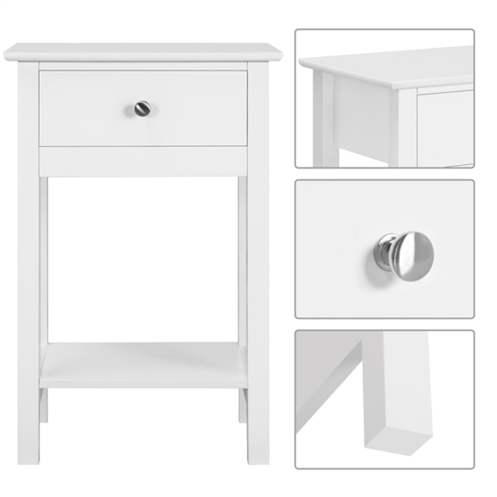 2pcs Improved Quality Wood Bedside End Table Storage Cabinet Night Stand