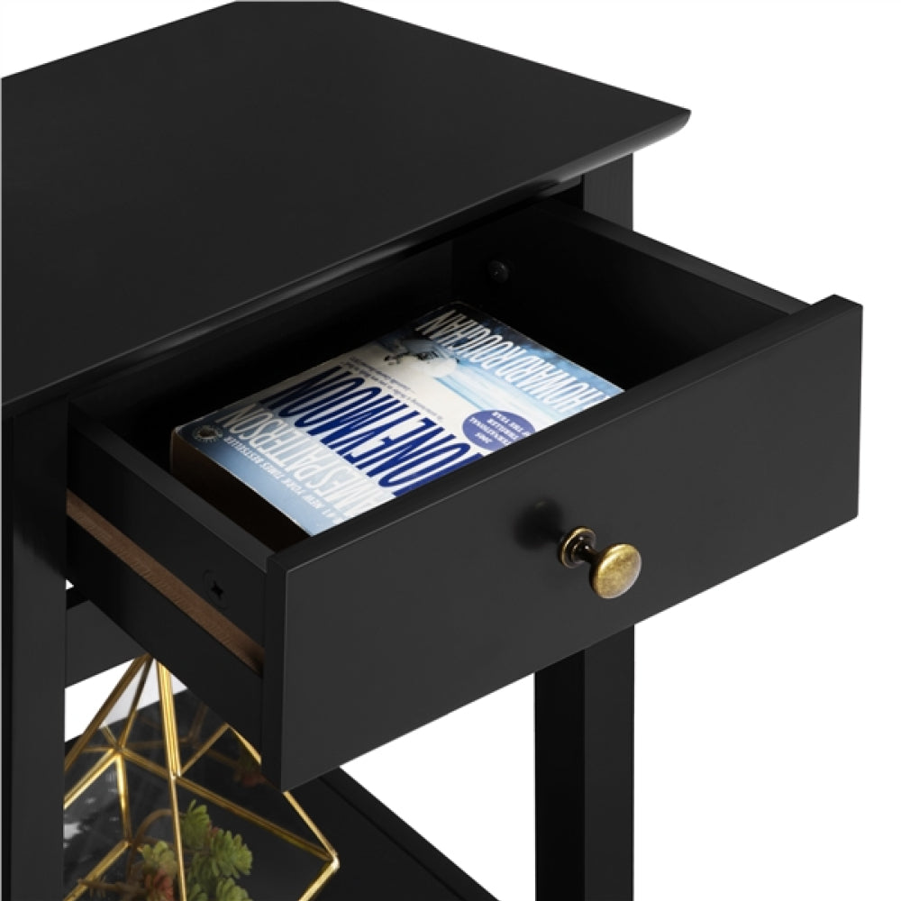 2x Wood Side Table End Table Storage Cabinet Night Stand
