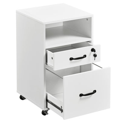 Brand New 2 Drawer Side Table End Table File Cabinet