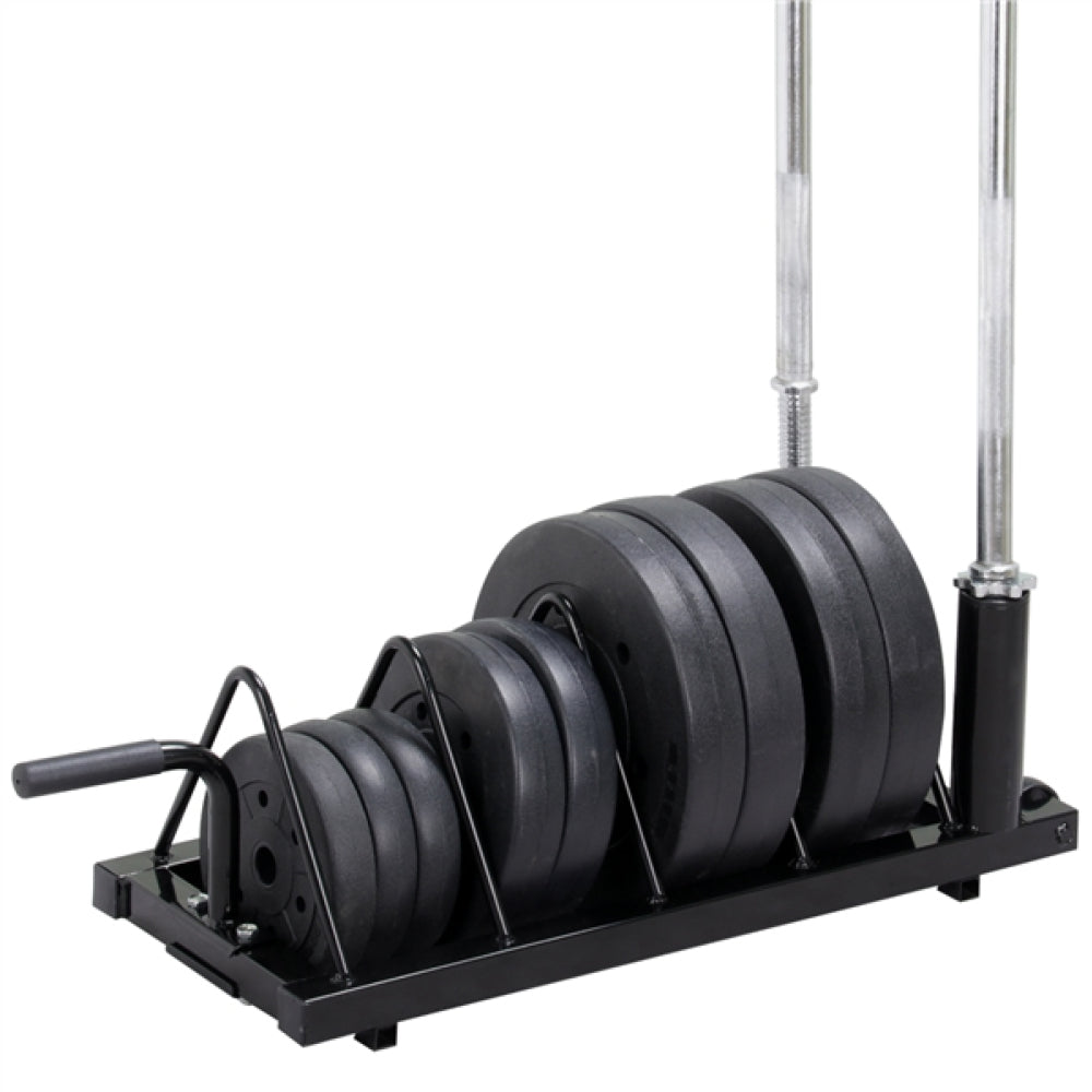 Horizontal Bumper Plate Rack Strength Fitness Rack Plate Holder