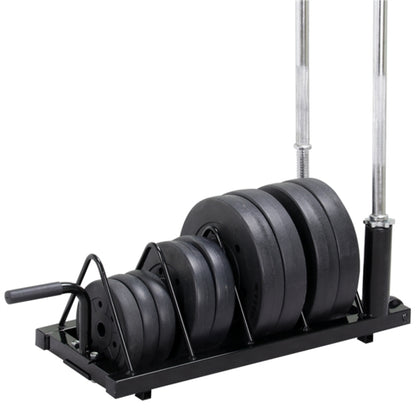 Horizontal Bumper Plate Rack Strength Fitness Rack Plate Holder