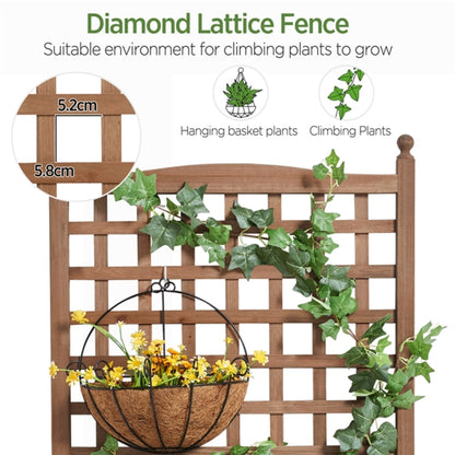 Raised Garden Bed with Trellis planter Box