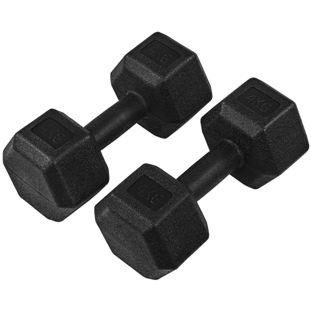 2x4kg (Sold in Pair) Hex Dumbbells Set
