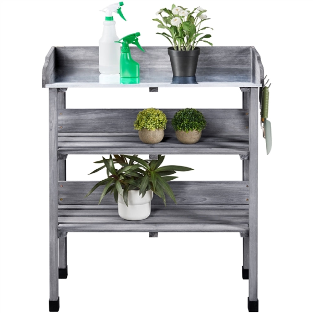 3-layer Outdoor Potting Bench Gardening Table