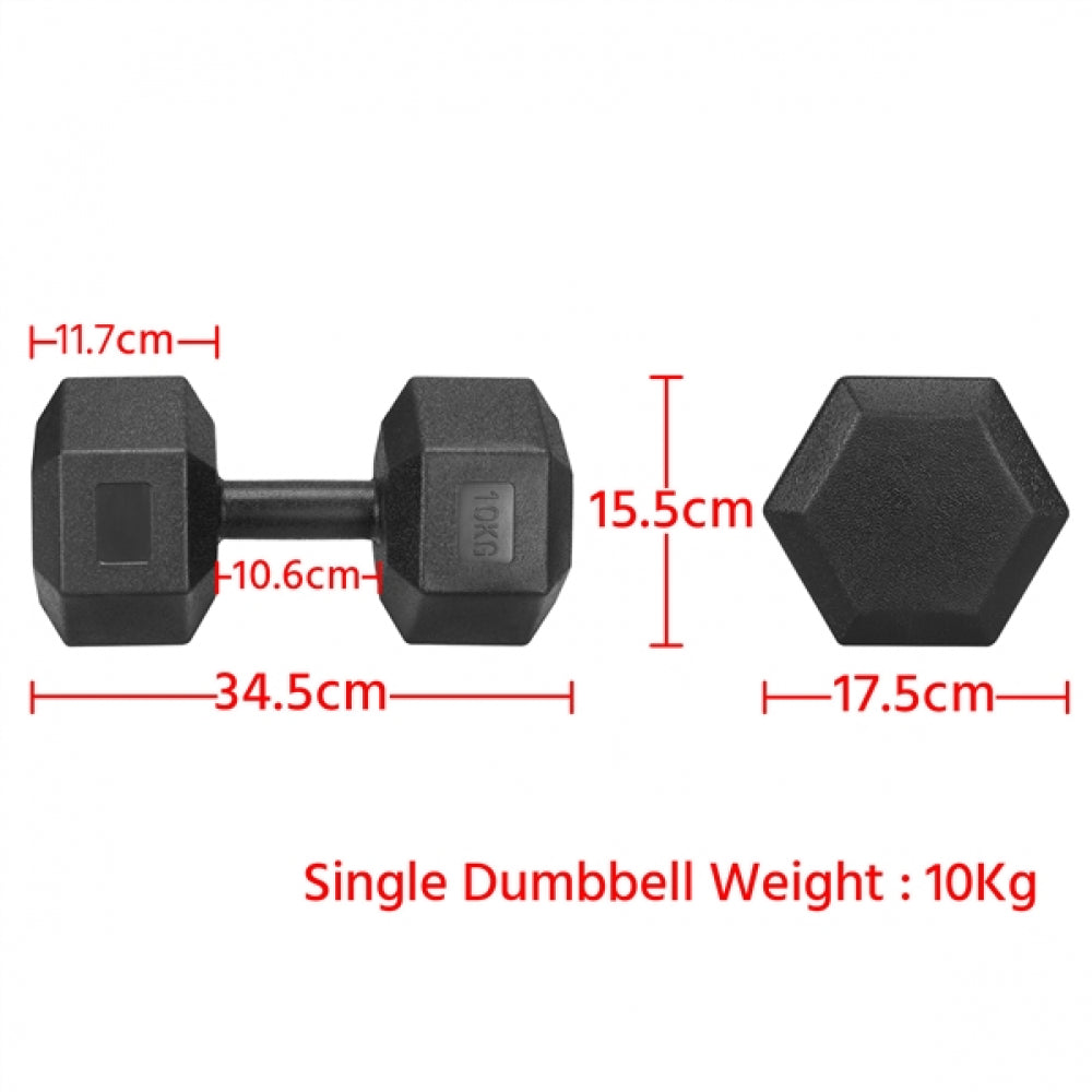 Set of 2 x 10kg/22lb Dumbbell Set