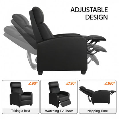 1 pair PU Leather Recliner Chairs