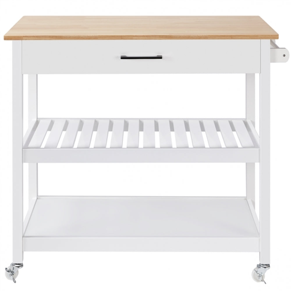 Kitchen Island Cart on Wheels 40’’ W Minimalist Kitchen Cart