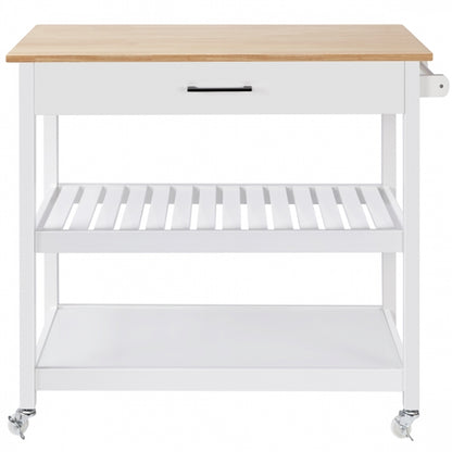 Kitchen Island Cart on Wheels 40’’ W Minimalist Kitchen Cart
