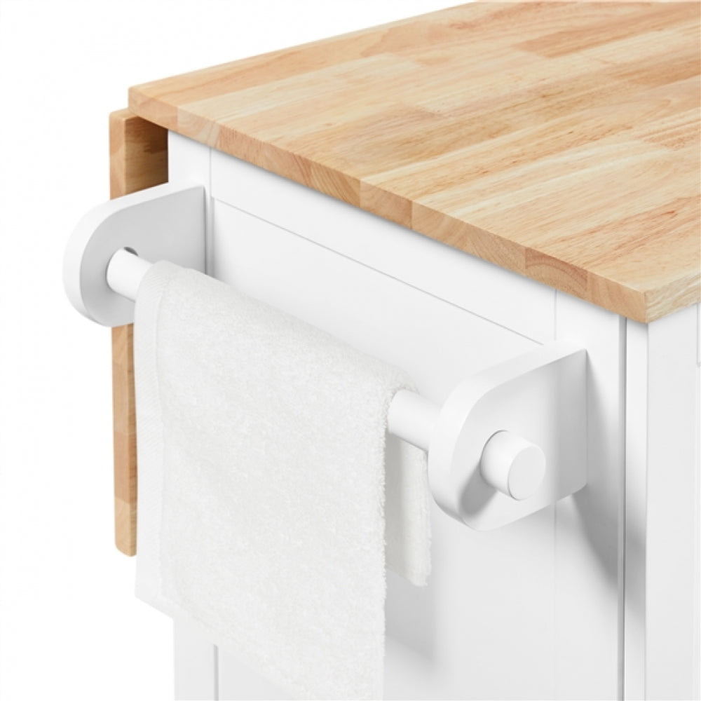 Kitchen Trolley with Drop-Leaf Breakfast Bar