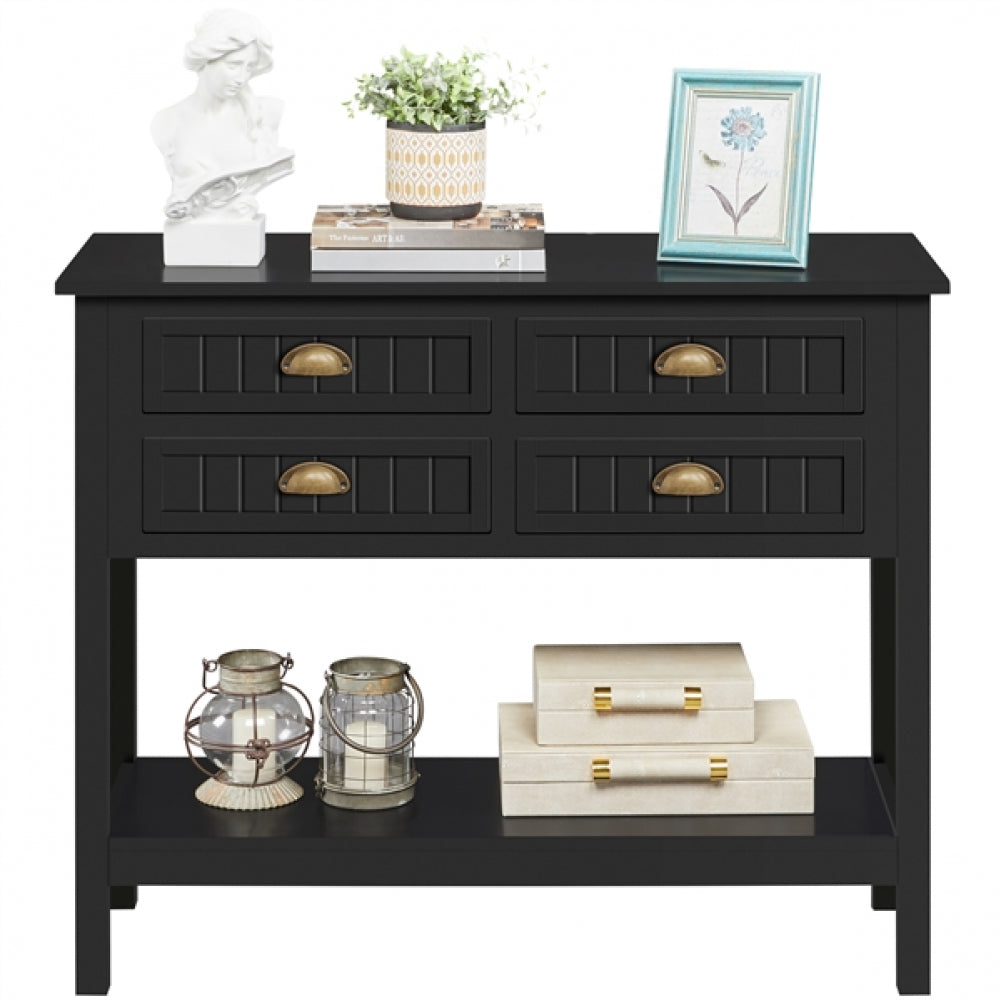 4-Drawer Console Table Hall Table