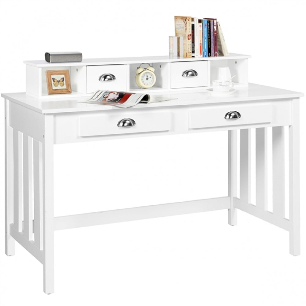 Writing Computer Desk Modern Work Station Laptop Table Removable Floating Organizer
