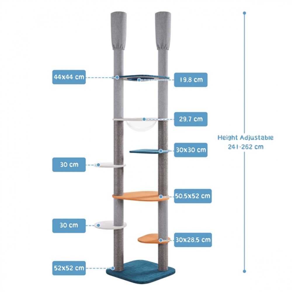 8-8.6FT Floor-to-Ceiling Cat Tree